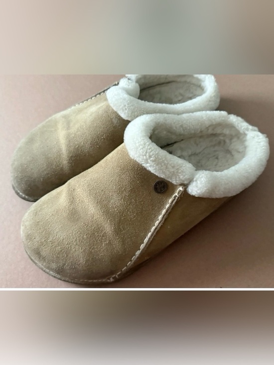 Birkenstock Zermatt Premium Clogs Slippers Shearling Size 42/ M9 /L11 Mink Suede